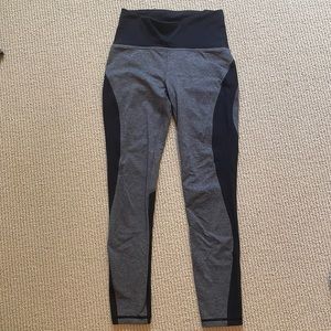 Gray and black lululemon leggings